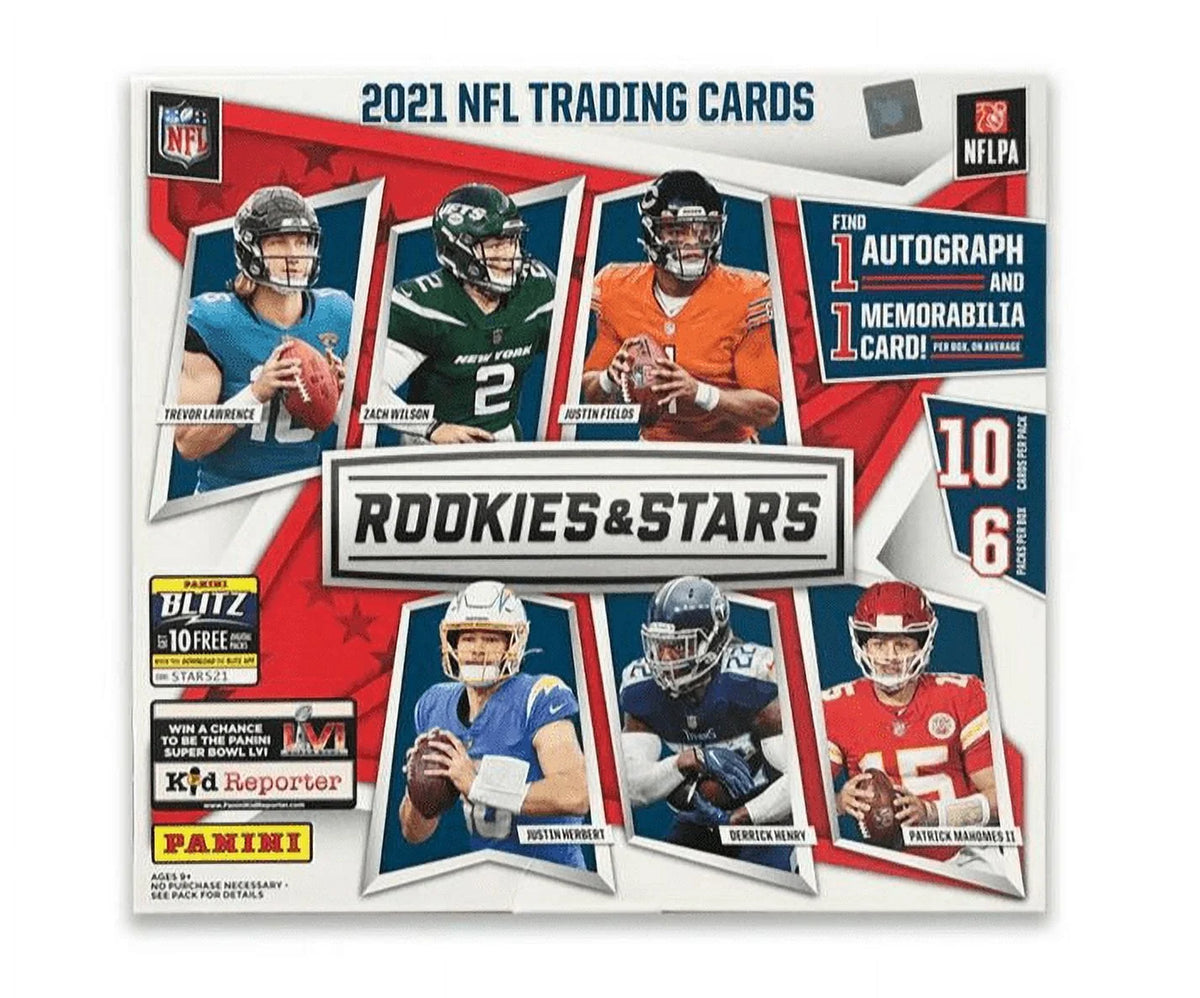 2021 Panini NFL Rookies and Stars Football Trading Card Box Q2313