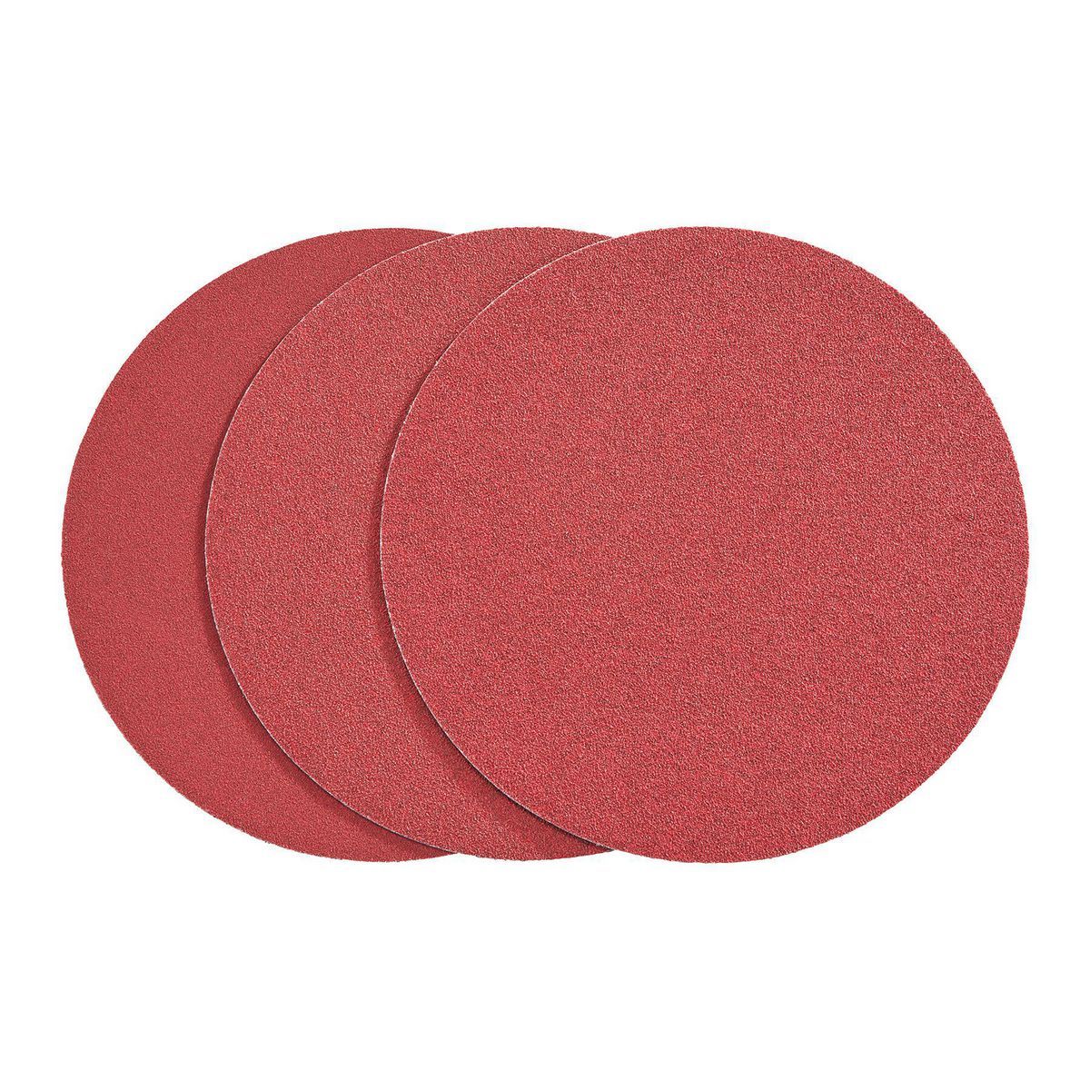 9 in. 60, 80, 120 Grit PSA Sanding Discs with Zirconia Alumina Grain, 3 Piece V61941