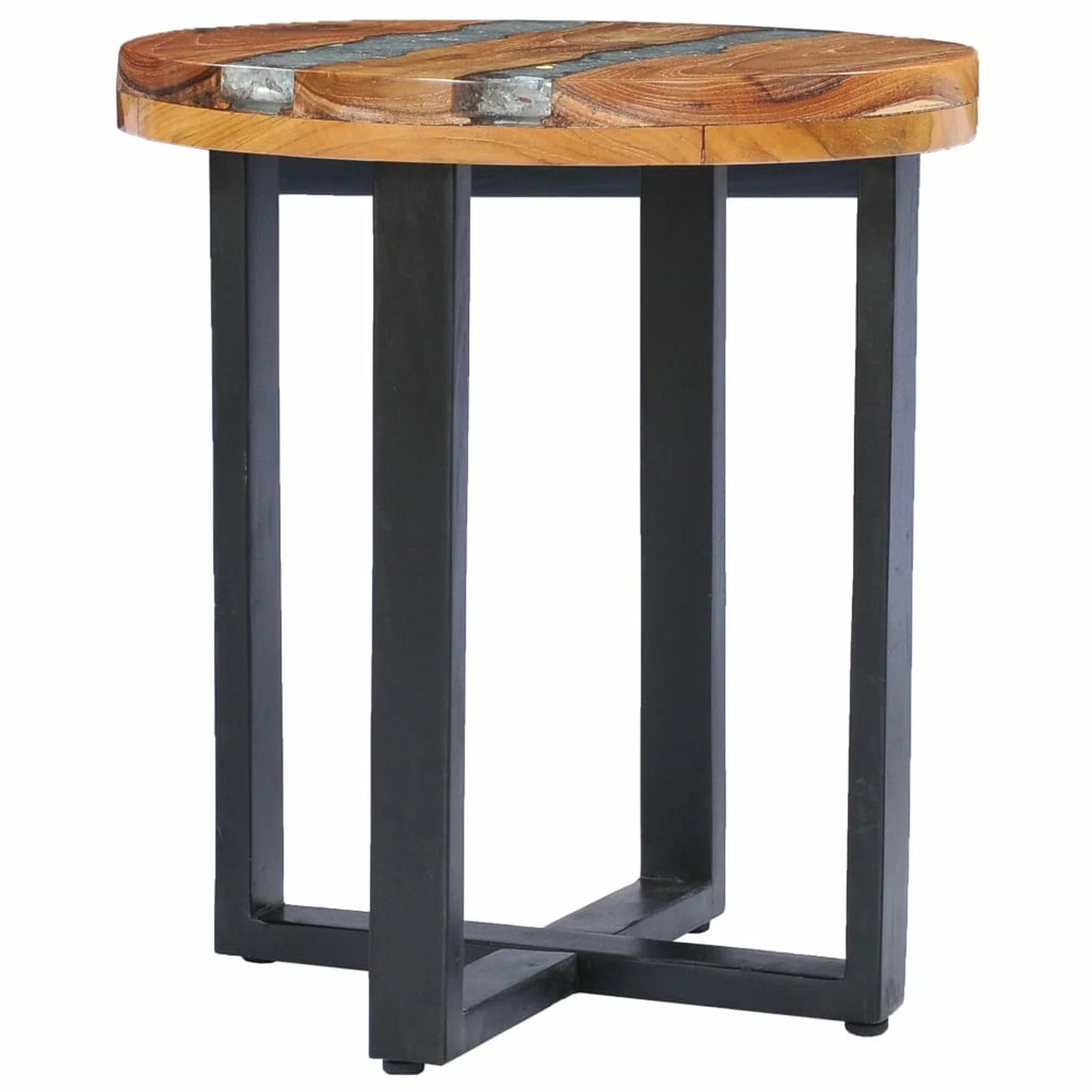 Solid Teak Wood and Polyresin Coffee Table O734029