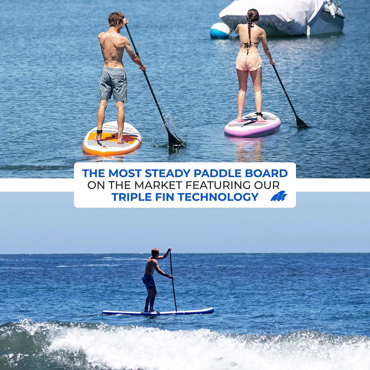 Blue Inflatable Paddle Board SUP Kit Z658901