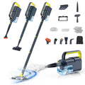 10-in-1 Steam Mop with Detachable Handheld Steamer, 350ml Tank, 2-Level Control and Swivel Head, Gray B94940
