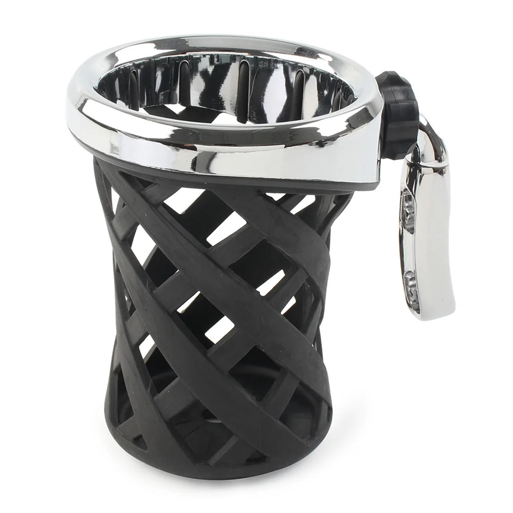 Motorcycle Handlebar Cup Holder with Mesh Basket Mount P399