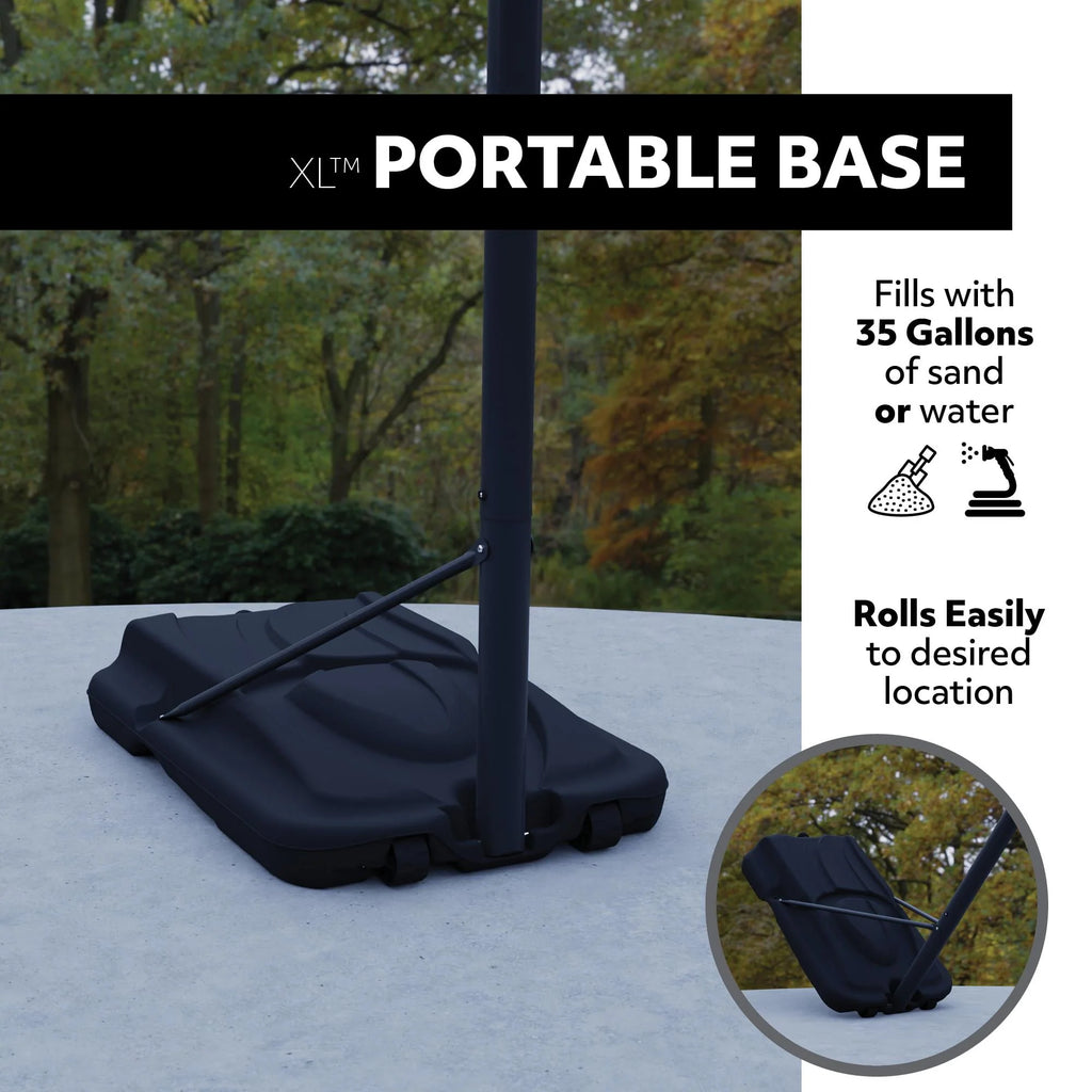 Adjustable Portable Basketball Hoop 54-Inch Acrylic J76575