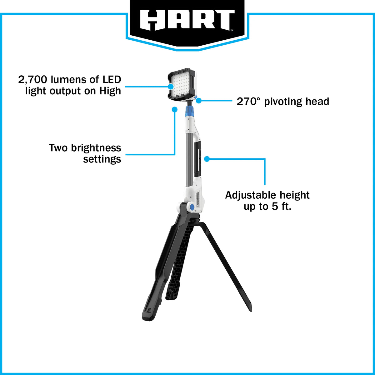 20-Volt Hybrid LED Tripod Light F103487