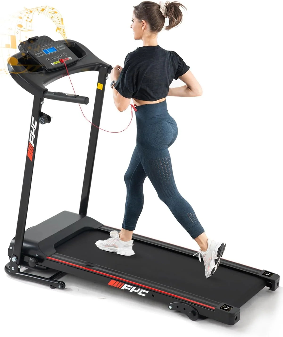 Foldable Treadmill with Incline and Bluetooth Q557815