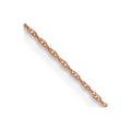 18 inch .5mm Rose Gold Baby Rope Chain with Spring Ring Clasp W3207