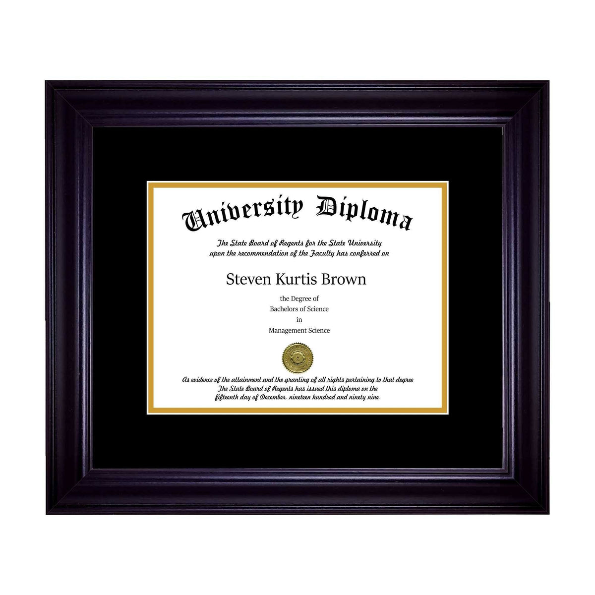 Diploma Frame with Double Matting for 17" x 14" H1106