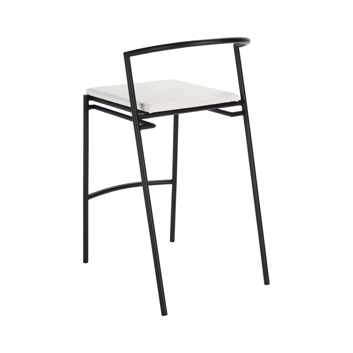 26-inch Counter Stool White/Black V31808