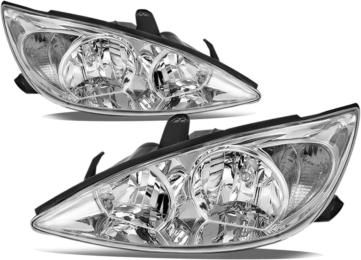 Headlight Assembly for 2002 2003 2004 Toyota Camry Black Housing K78621