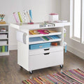 White Sewing and Craft Cart B582921