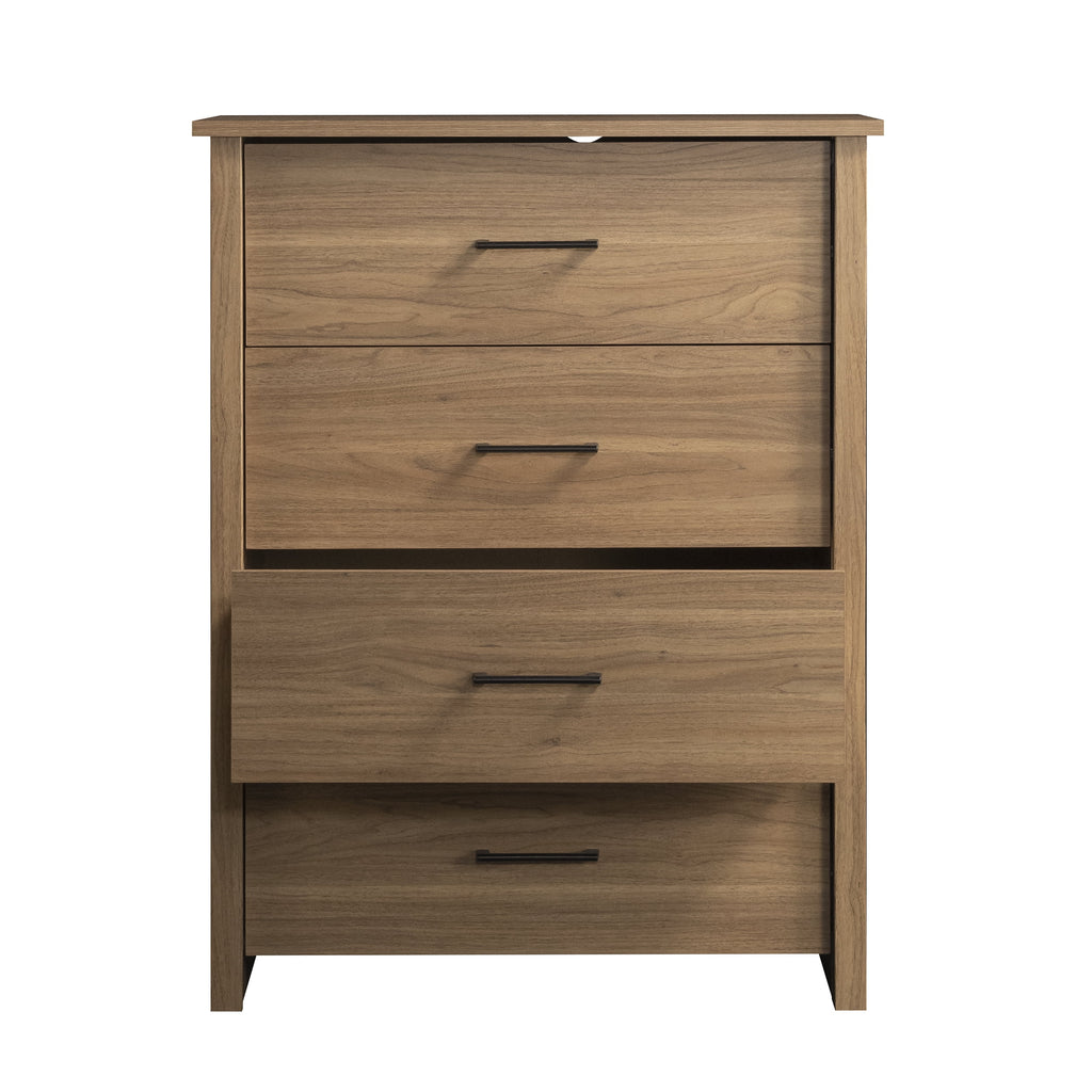 4 Drawer Walnut Finish Dresser D88189
