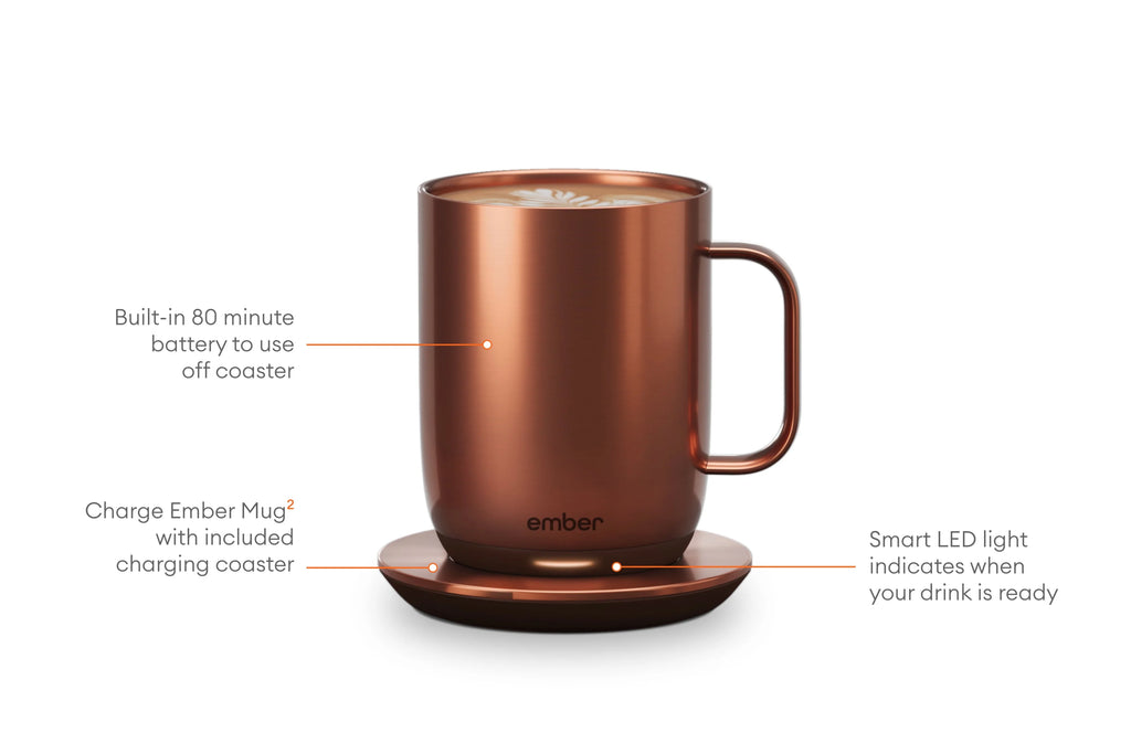 14 oz Black Smart Mug V120255