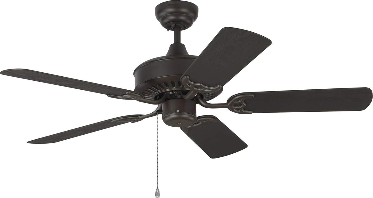 White Outdoor Ceiling Fan with 5 MDF Blades Y488931