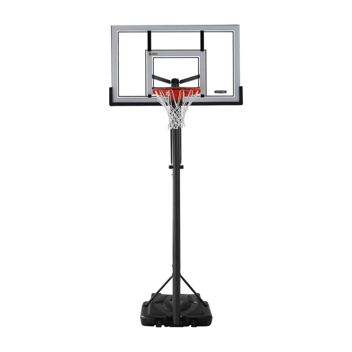 Adjustable Portable Basketball Hoop 54-Inch Acrylic J76575