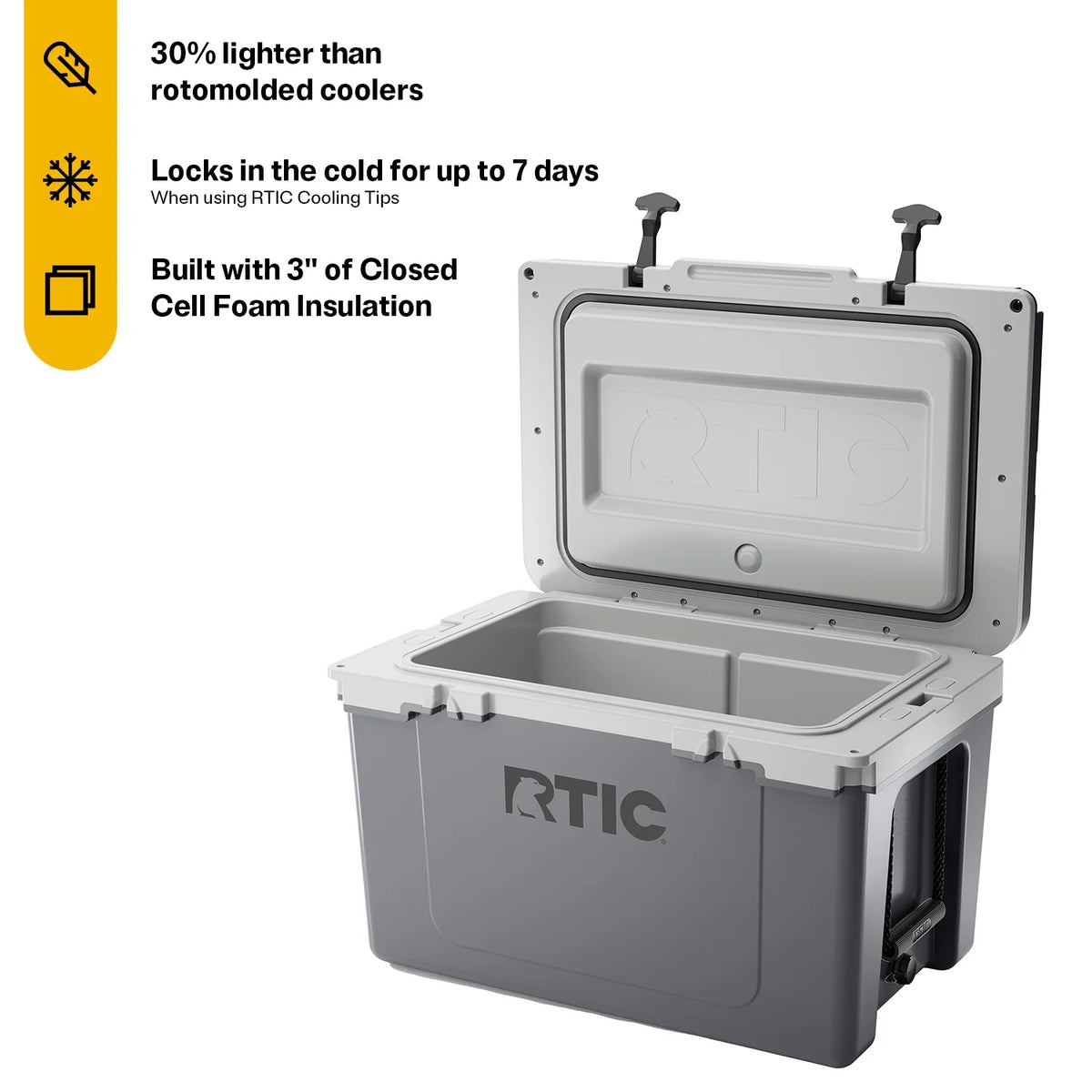 52 QT Ultra-Light Hard-Sided Ice Chest Cooler I3168